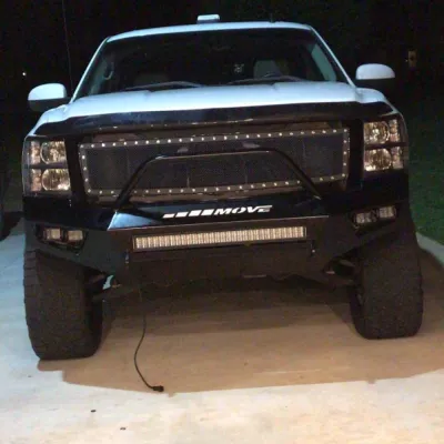 CHEVY 1500 2007.5-2013 with PRECISION FRONT Weld It Yourself STANDARD installed
