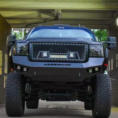 GMC 2500-3500HD 2011-2014 with PRECISION FRONT W.I.Y.KIT STANDARD installed