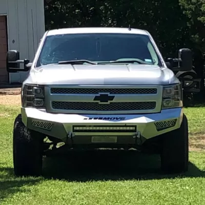 CHEVY 1500 2007.5-2013 with PRECISION FRONT Weld It Yourself STANDARD installed