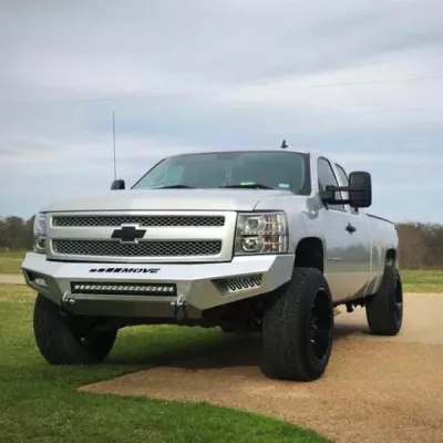 CHEVY 1500 2007.5-2013 with PRECISION FRONT Weld It Yourself STANDARD installed