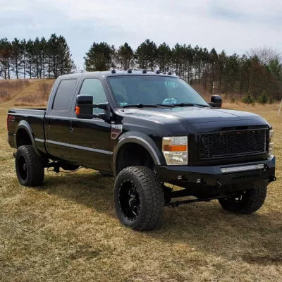 FORD F250-350 2008-2010 with CLASSIC FRONT Weld It Yourself STANDARD installed