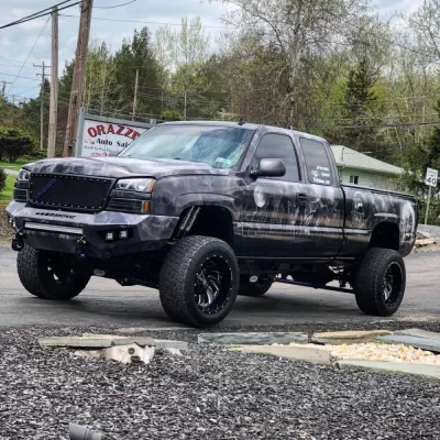 CHEVY 2500-3500HD 2003-2007 with PRECISION FRONT Weld It Yourself STANDARD installed