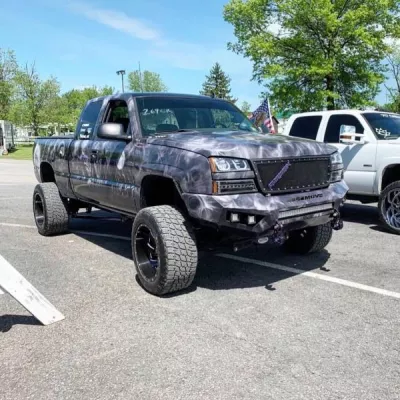 CHEVY 2500-3500HD 2003-2007 with PRECISION FRONT Weld It Yourself STANDARD installed