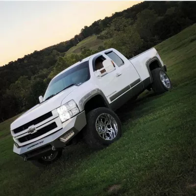 CHEVY 1500 2007.5-2013 with PRECISION FRONT Weld It Yourself STANDARD installed