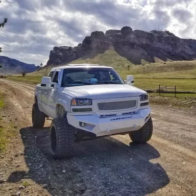 GMC 2500-3500HD 2003-2007 with PRECISION FRONT W.I.Y.KIT STANDARD installed