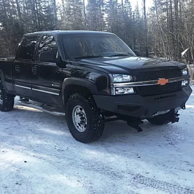 CHEVY 2500-3500HD 2003-2007 with PRECISION FRONT Weld It Yourself STANDARD installed
