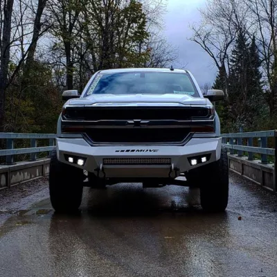 CHEVY 1500 2016-2018 with PRECISION FRONT W.I.Y.KIT STANDARD installed