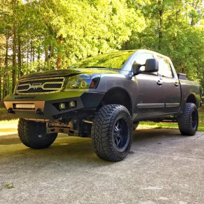 NISSAN TITAN 2003-2015 with PRECISION FRONT Weld It Yourself STANDARD installed