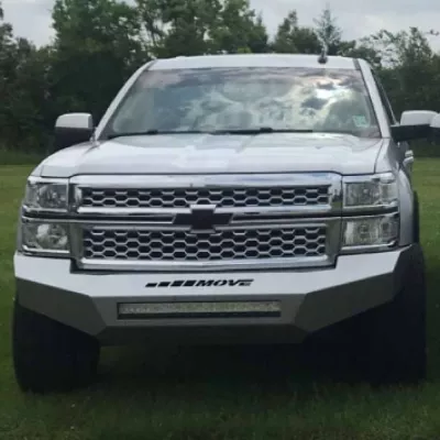 CHEVY 1500 2014-2015 with PRECISION FRONT Weld It Yourself STANDARD installed