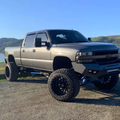 CHEVY 2500-3500HD 1999-2002 with PRECISION FRONT Weld It Yourself STANDARD installed