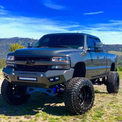 CHEVY 2500-3500HD 1999-2002 with PRECISION FRONT Weld It Yourself STANDARD installed
