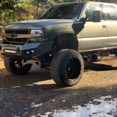 CHEVY 2500-3500HD 1999-2002 with PRECISION FRONT Weld It Yourself STANDARD installed