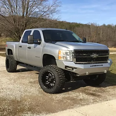 CHEVY 2500-3500HD 2011-2014 with PRECISION FRONT Weld It Yourself STANDARD installed