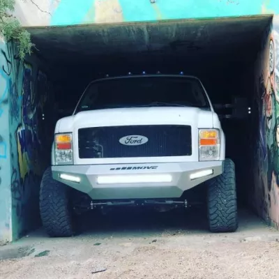 FORD F250-350 2008-2010 with PRECISION FRONT Weld It Yourself STANDARD installed