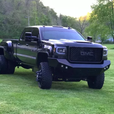 GMC 2500-3500HD 2015-2019 with PRECISION FRONT W.I.Y.KIT STANDARD installed