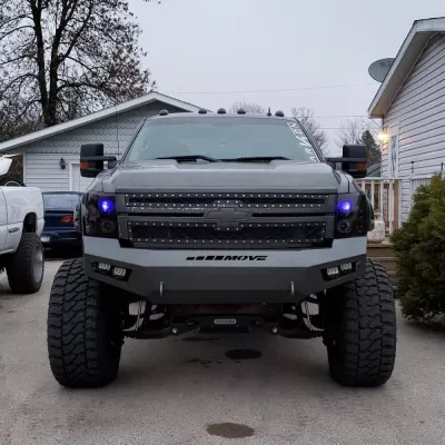 CHEVY 2500-3500HD 2011-2014 with PRECISION FRONT Weld It Yourself STANDARD installed