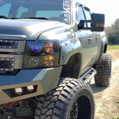 CHEVY 2500-3500HD 2011-2014 with PRECISION FRONT Weld It Yourself STANDARD installed