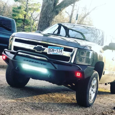 CHEVY 1500 2007.5-2013 with PRECISION FRONT Weld It Yourself STANDARD installed
