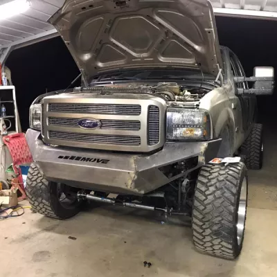 FORD F250-350 2005-2007 with PRECISION FRONT Weld It Yourself STANDARD installed