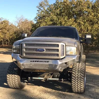 FORD F250-350 2005-2007 with PRECISION FRONT Weld It Yourself STANDARD installed