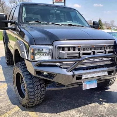 FORD EXCURSION 1999-2004 with PRECISION FRONT Weld It Yourself STANDARD installed