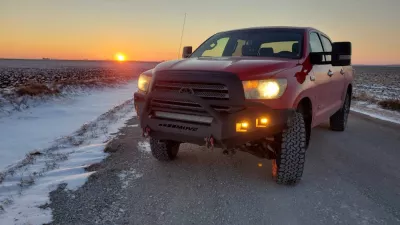 TOYOTA TUNDRA 2007-2013 with CLASSIC FRONT Weld It Yourself STANDARD installed