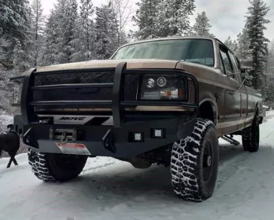 FORD F250-350 1992-1998 with CLASSIC FRONT Weld It Yourself Offroad installed