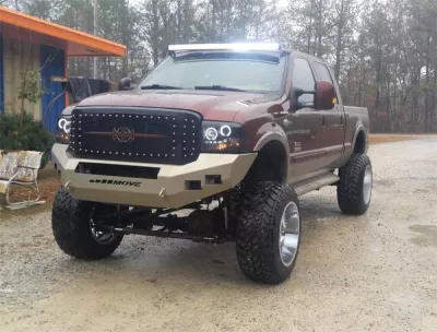 FORD F250-350 2005-2007 with CLASSIC FRONT Weld It Yourself STANDARD installed