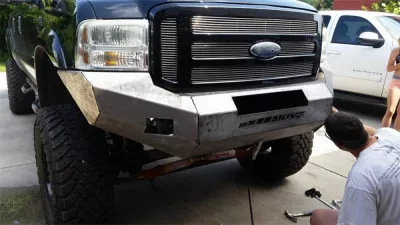 FORD F250-350 2005-2007 with CLASSIC FRONT Weld It Yourself STANDARD installed