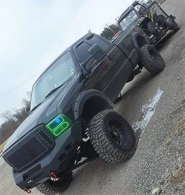 FORD F250-350 2005-2007 with CLASSIC FRONT Weld It Yourself STANDARD installed
