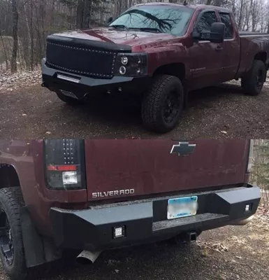 CHEVY 1500 2007.5-2013 with CLASSIC FRONT Weld It Yourself STANDARD installed