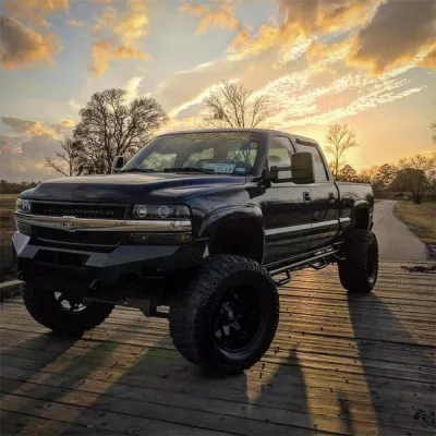 CHEVY 2500-3500HD 1999-2002 with CLASSIC FRONT Weld It Yourself STANDARD installed