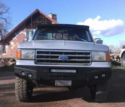 FORD F250-350 1987-1991 with CLASSIC FRONT Weld It Yourself STANDARD installed