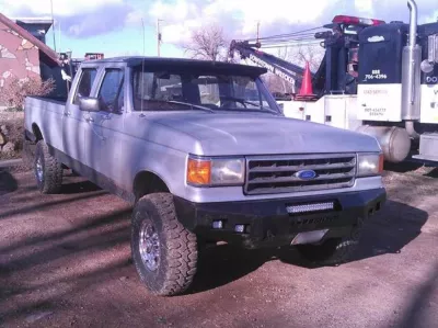 FORD F250-350 1987-1991 with CLASSIC FRONT Weld It Yourself STANDARD installed