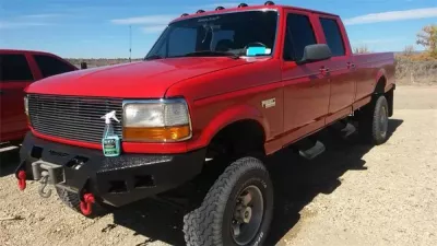 FORD F250-350 1992-1998 with CLASSIC FRONT Weld It Yourself Offroad installed