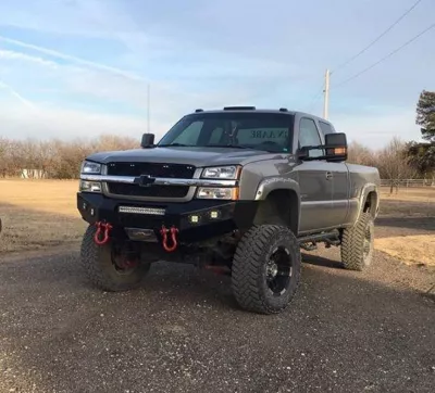 CHEVY 2500-3500HD 2003-2007 with CLASSIC FRONT Weld It Yourself STANDARD installed