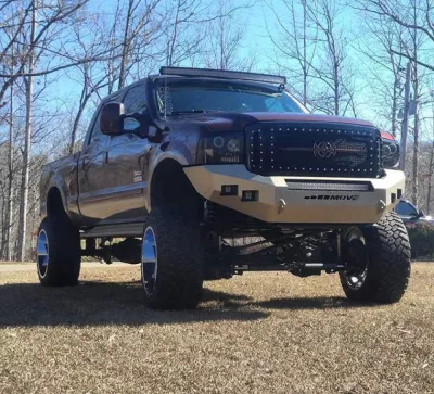 FORD F250-350 2005-2007 with CLASSIC FRONT Weld It Yourself STANDARD installed