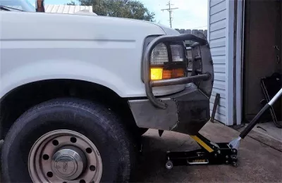 FORD F250-350 1992-1998 with CLASSIC FRONT Weld It Yourself STANDARD installed