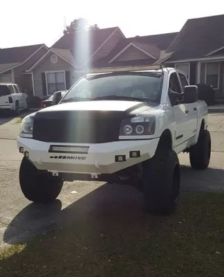 NISSAN TITAN 2003-2015 with CLASSIC FRONT Weld It Yourself STANDARD installed