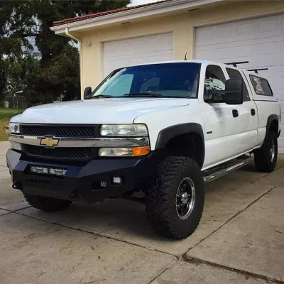 CHEVY 2500-3500HD 1999-2002 with CLASSIC FRONT Weld It Yourself STANDARD installed