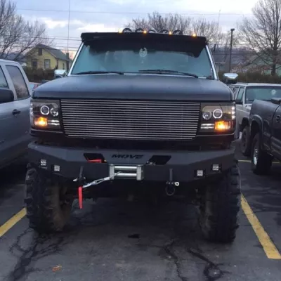 FORD F250-350 1992-1998 with CLASSIC FRONT Weld It Yourself Offroad installed