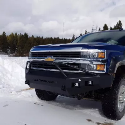 CHEVY 2500-3500HD 2015-2019 with CLASSIC FRONT Weld It Yourself STANDARD installed