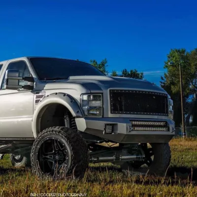 FORD F250-350 2008-2010 with CLASSIC FRONT Weld It Yourself STANDARD installed