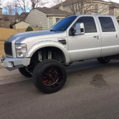 FORD F250-350 2008-2010 with CLASSIC FRONT Weld It Yourself STANDARD installed