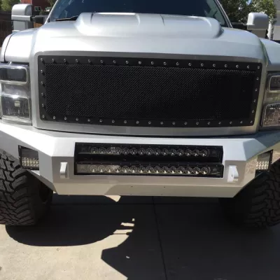 FORD F250-350 2008-2010 with CLASSIC FRONT Weld It Yourself STANDARD installed