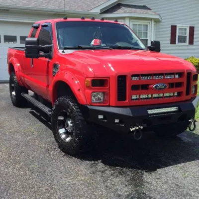 FORD F250-350 2008-2010 with CLASSIC FRONT Weld It Yourself STANDARD installed