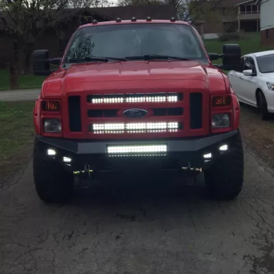 FORD F250-350 2008-2010 with CLASSIC FRONT Weld It Yourself STANDARD installed