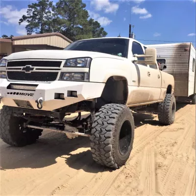 CHEVY 2500-3500HD 2003-2007 with CLASSIC FRONT Weld It Yourself STANDARD installed