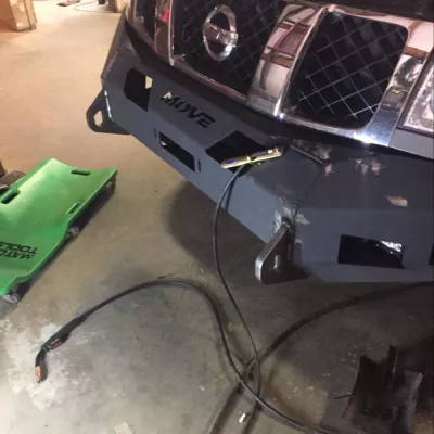 NISSAN TITAN 2003-2015 with CLASSIC FRONT Weld It Yourself Offroad installed