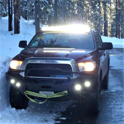 TOYOTA TUNDRA 2007-2013 with CLASSIC FRONT Weld It Yourself Offroad installed